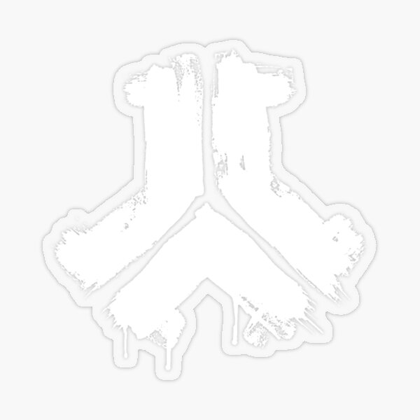 Defqon Blutabdruck Weiß Transparenter Sticker