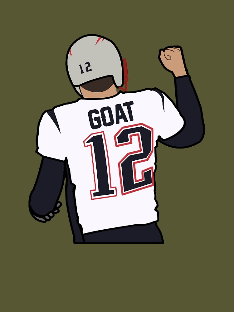 tom brady goat shirt Funny NE Patriots NFL Football T Shirt NFL SHIRTS |  Essential T-Shirt