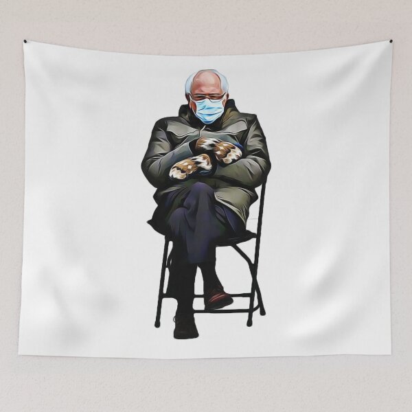 Item preview, Bernie Sanders Mittens Inauguration Art designed and sold by ImManisLa.