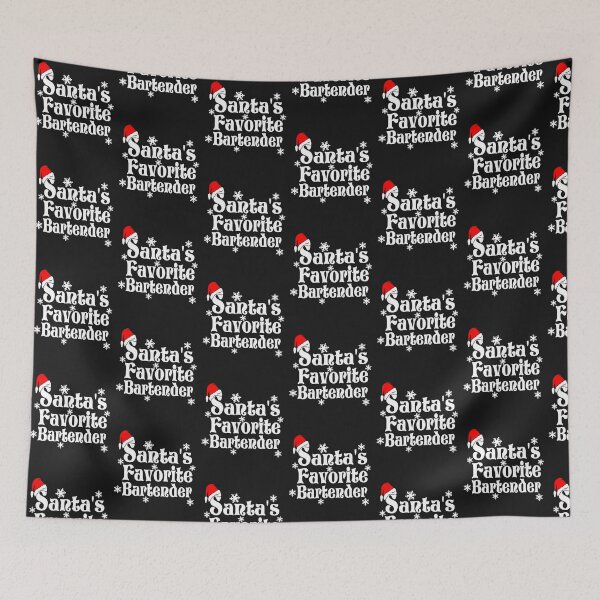 Item preview, Santa's Favorite Bartender-gift for men & women who tend bar designed and sold by BRtisticDesigns.