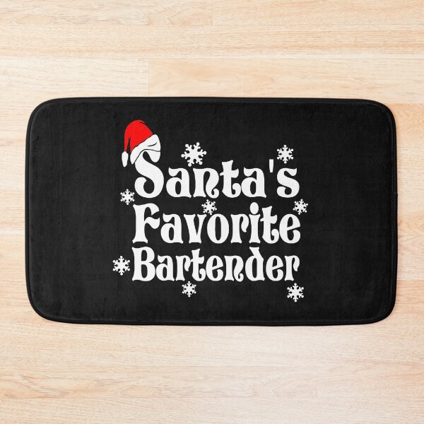 Item preview, Santa's Favorite Bartender-gift for men & women who tend bar designed and sold by BRtisticDesigns.