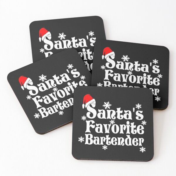 Item preview, Santa's Favorite Bartender-gift for men & women who tend bar designed and sold by BRtisticDesigns.