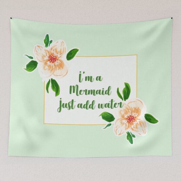 Item preview, I'm a mermaid h2o just add water hydro sticker 1 designed and sold by DoodlesFlowers.