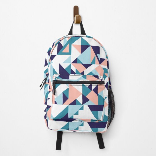 Item preview, Endless triangles navy blue and pink designed and sold by Muxune.