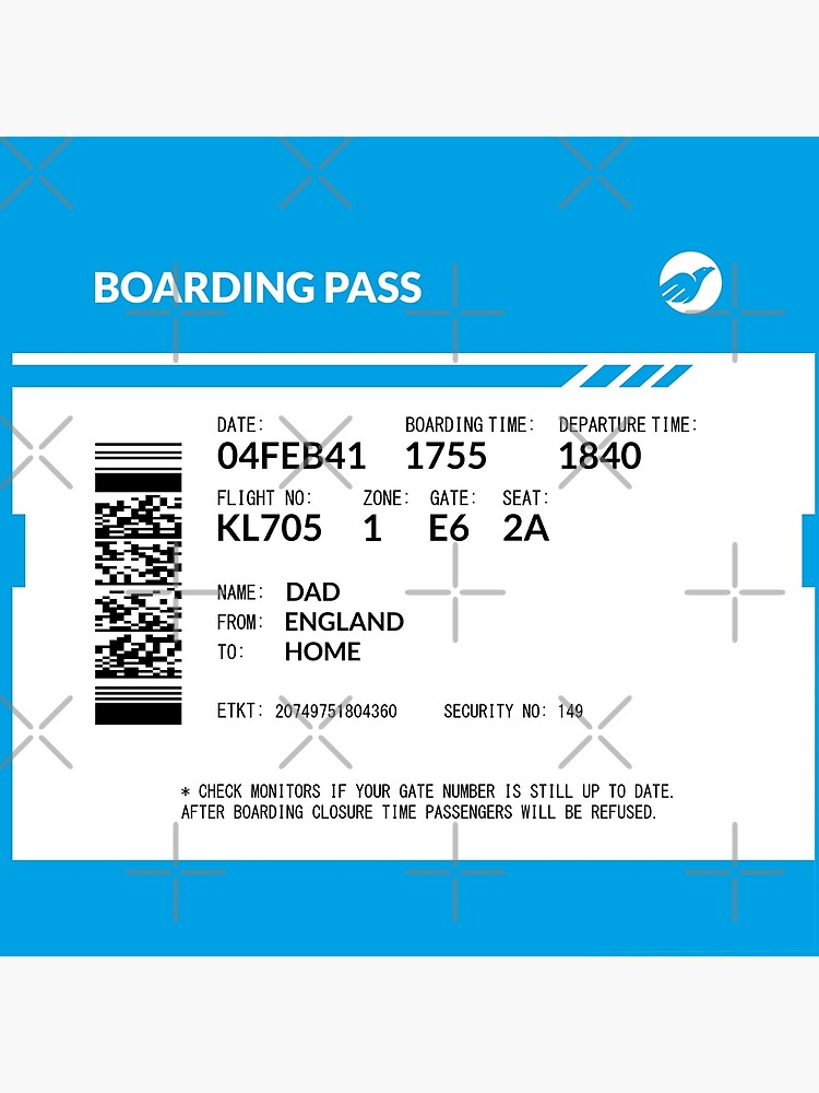 Boarding Pass Pillow NMR by twgcrazy