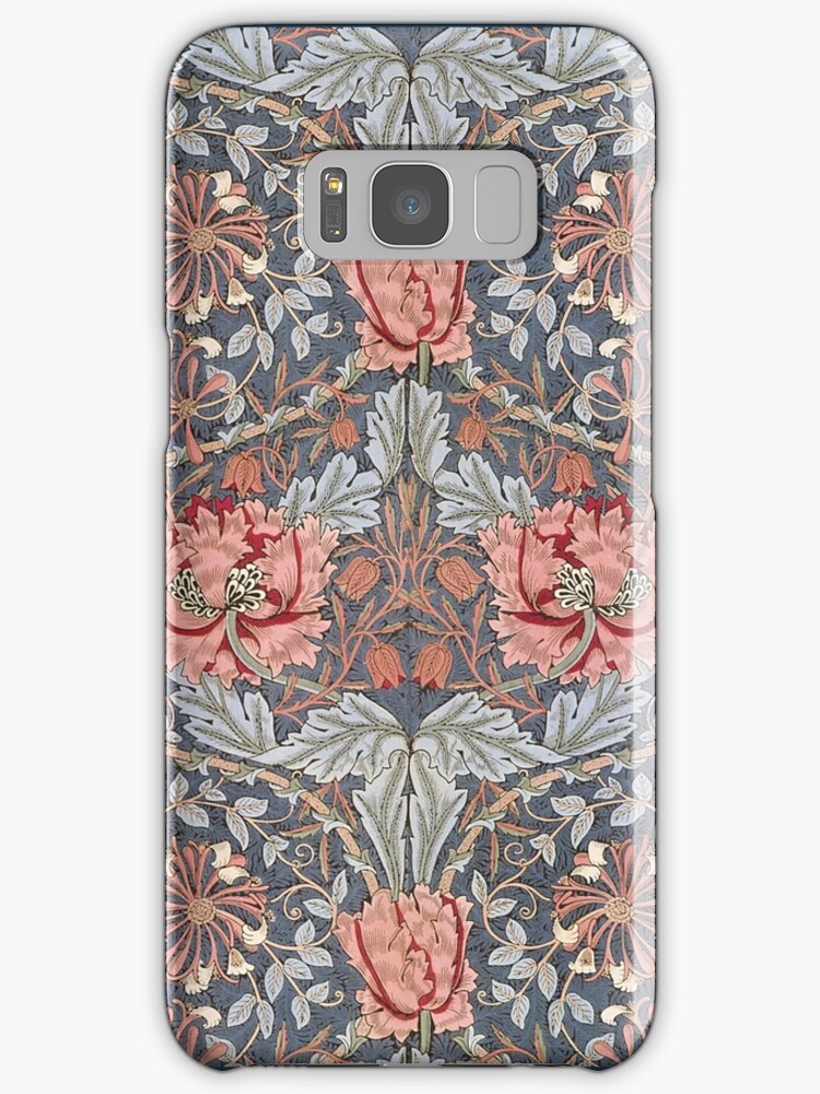 quot william morris floral pattern in and blue quot samsung galaxy cases skins by cinn redbubble quot william morris floral pattern in and blue quot samsung galaxy cases skins by cinn redbubble