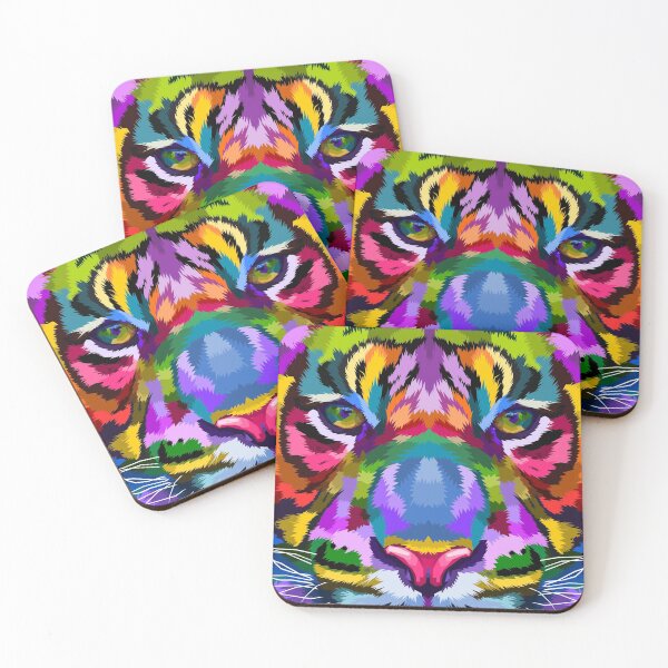 Item preview, Colorful Tiger Close Up designed and sold by JTS STORE.