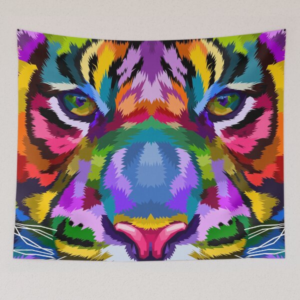 Item preview, Colorful Tiger Close Up designed and sold by JTS STORE.