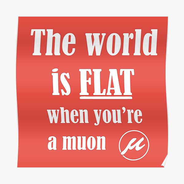 The world is flat Poster
