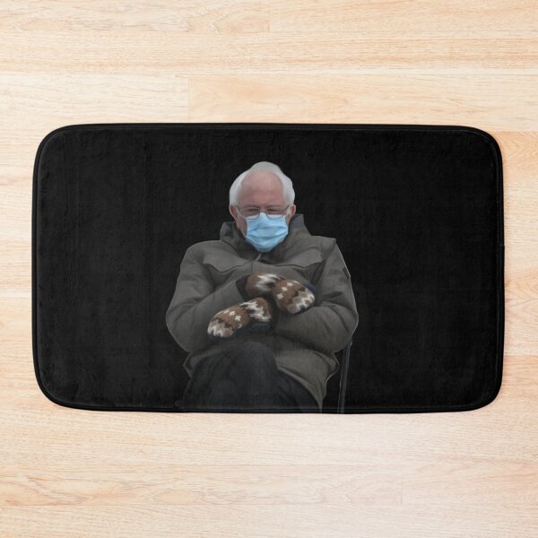 Item preview, Bernie Sanders Inauguration Sitting Mittens Digital Painting Meme designed and sold by Aryeh Studio.