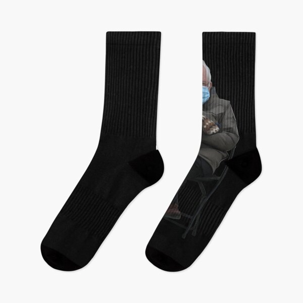 Item preview, Bernie Sanders Inauguration Sitting Mittens Digital Painting Meme designed and sold by Aryeh Studio.