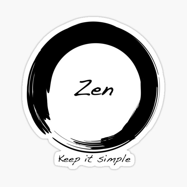 Item preview, Zen; Keep it Simple designed and sold by cinn.