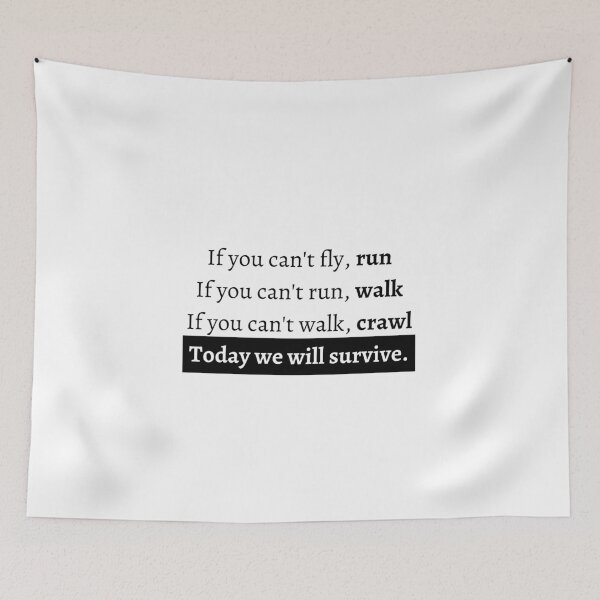 Item preview, Today we will survive - Not Today (black) designed and sold by AlexiaArts.