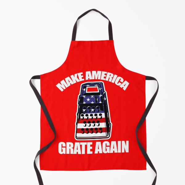 Item preview, MAKE AMERICA GRATE AGAIN Funny Foodie Pun Parody American Flag Cheese Grater designed and sold by RandomWeird.