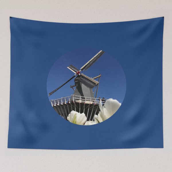 Item preview, Netherlands windmill and tulips photo designed and sold by DiensDesign.