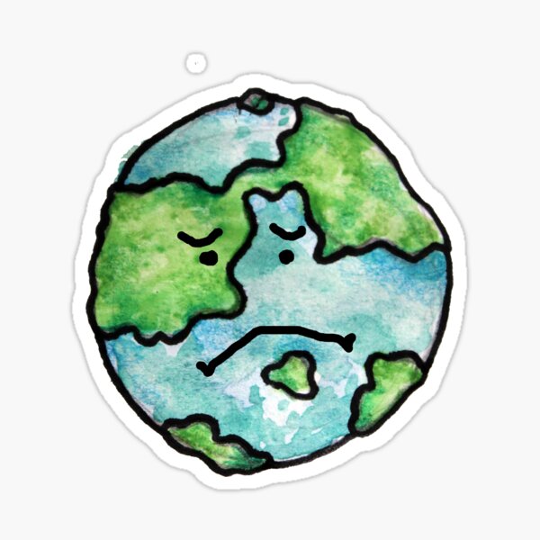 Sad Earth Character Unhappy Cartoon Mascot Globe Personage Say No Plastic  Climate Change Save Planet Concept Isolated Stock Illustration - Download  Image Now - iStock