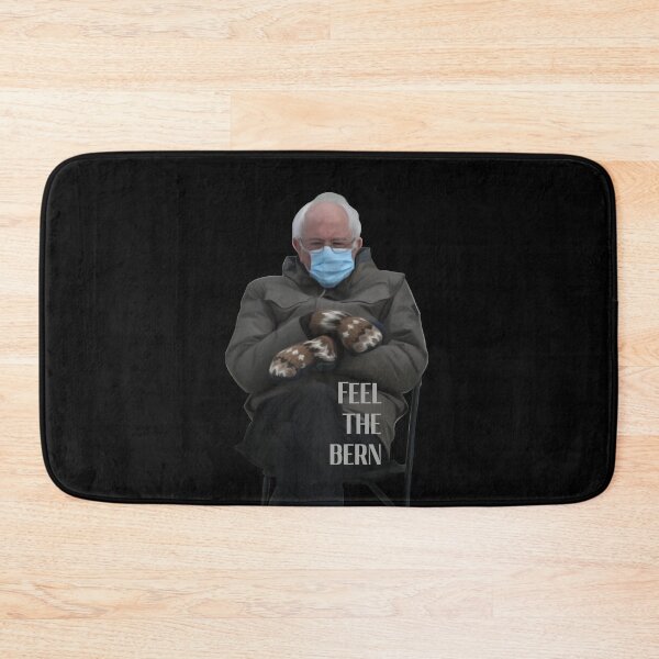 Item preview, Feel The Bern | Bernie Sanders Inauguration Sitting Mittens Digital Painting Meme designed and sold by Aryeh Studio.