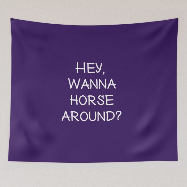 Item preview, Hey, Wanna horse around?- Valentines day designed and sold by Vaishnavi Deo.