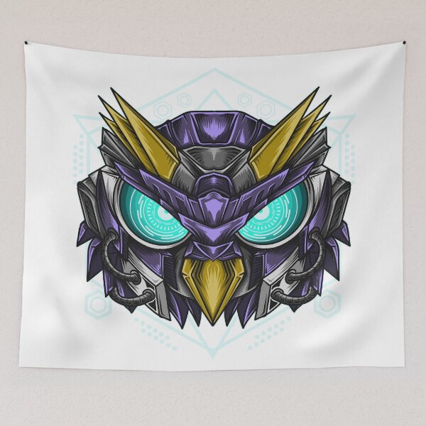 Item preview, Robot Owl With Sacred Geometry Art designed and sold by JTS STORE.