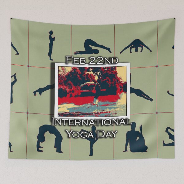 Item preview, I LOVE INTERNATIONAL YOGA DAY designed and sold by REALDesign-Shop.