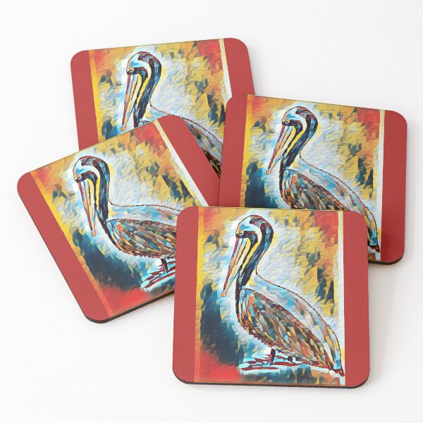 Item preview, Colorful, colorful, drawn and then edited pelican designed and sold by Pelikancrazy.