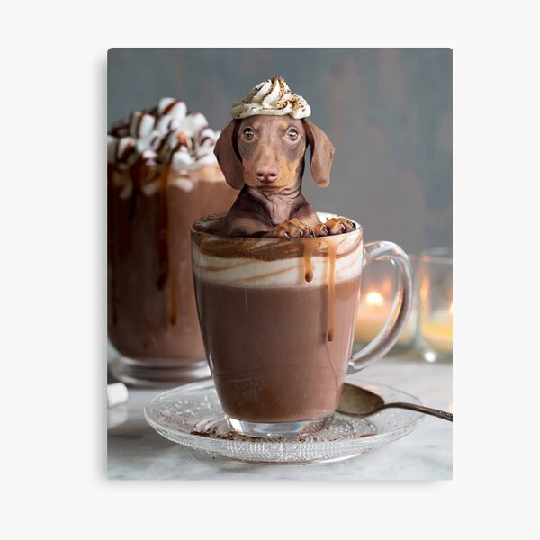 "Sausage Dog Dachshund Choco" Canvas Print for Sale by toppopin Redbubble