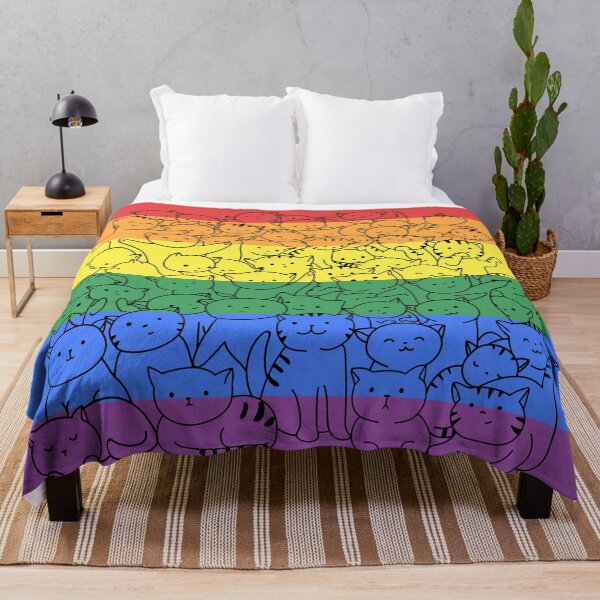 Item preview, Rainbow Gay Cat Pride Flag designed and sold by MickTilio.
