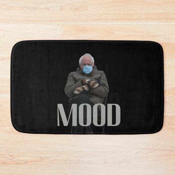 Item preview, MOOD | Bernie Sanders Inauguration Sitting Mittens Digital Painting Meme designed and sold by Aryeh Studio.
