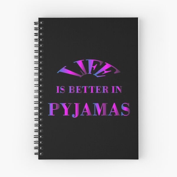 Item preview, Life is better in pyjamas colorful typography designed and sold by Type-Design.