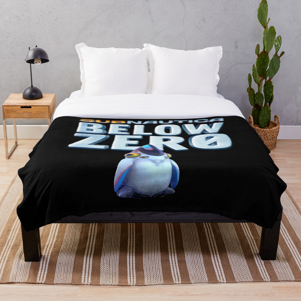 "Subnautica Below Zero Baby Pengwing" Throw Blanket for Sale by