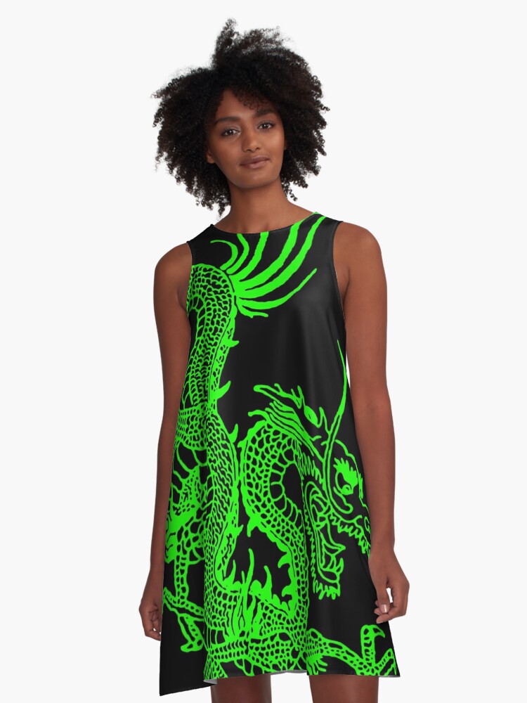 Green 2025 dragon dress