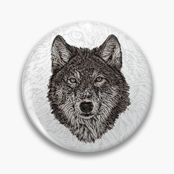 Item preview, wolf head with shadow designed and sold by ranker666.