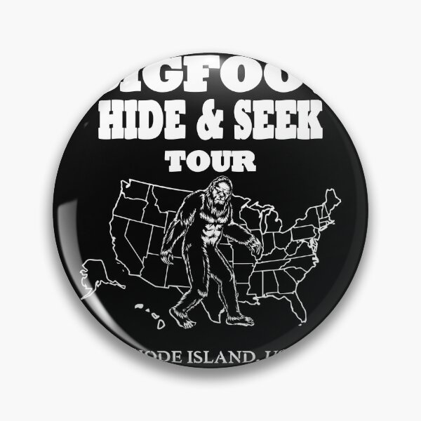 Item preview, Bigfoot Hide & Seek Concert tee RHODE ISLAND funny gift IDEA designed and sold by BRtisticDesigns.
