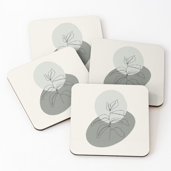 Item preview, minimalistic line drawn leaves designed and sold by emilyjlettering.