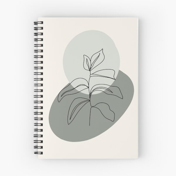 Item preview, minimalistic line drawn leaves designed and sold by emilyjlettering.