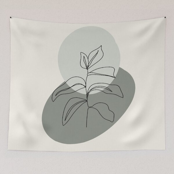 Item preview, minimalistic line drawn leaves designed and sold by emilyjlettering.
