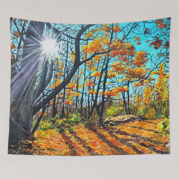 Item preview, Painting, Undergrowth in autumn designed and sold by Sabistar.