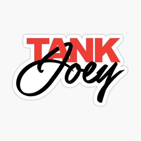 Tank Signature Red/Black Sticker