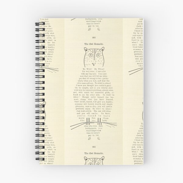 Item preview, The Owl Remarks Vintage Poem designed and sold by AJS-Designs.
