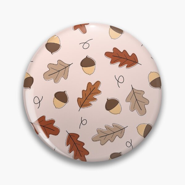 Item preview, Cute Autumn Leaves and Nuts Pattern designed and sold by ButterandCheese.