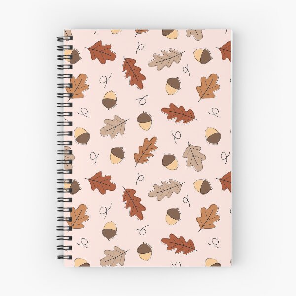 Item preview, Cute Autumn Leaves and Nuts Pattern designed and sold by ButterandCheese.