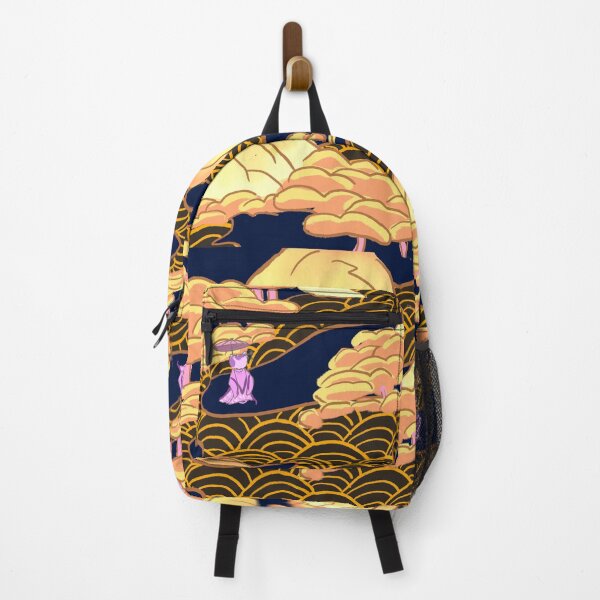 Item preview, East Gold Japanese Pattern Landscape Ukiyo-e Inspired designed and sold by pet-persona.