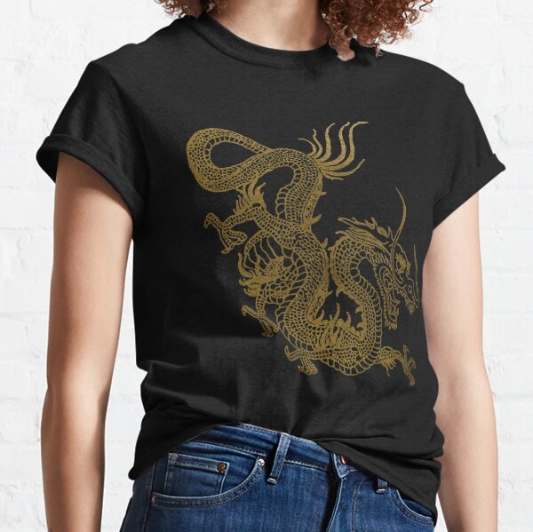 Golden Chinese Dragon Classic T-Shirt
