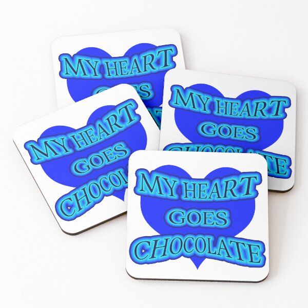 Item preview, My Heart Goes Chocolate Blue designed and sold by Moonyflower.