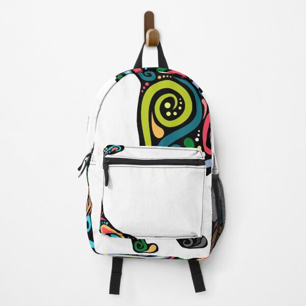 Item preview, Cat Silhouette With Colorful Swirls  designed and sold by JTS STORE.