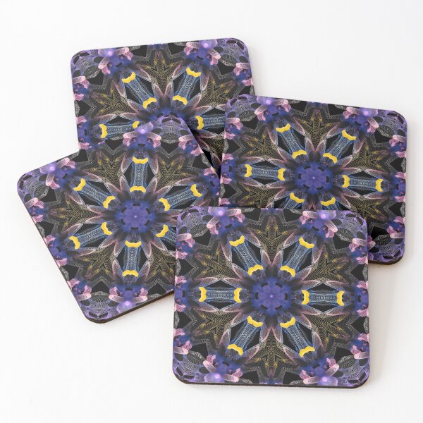 Item preview, floral mandala blue purple designed and sold by haroulita.