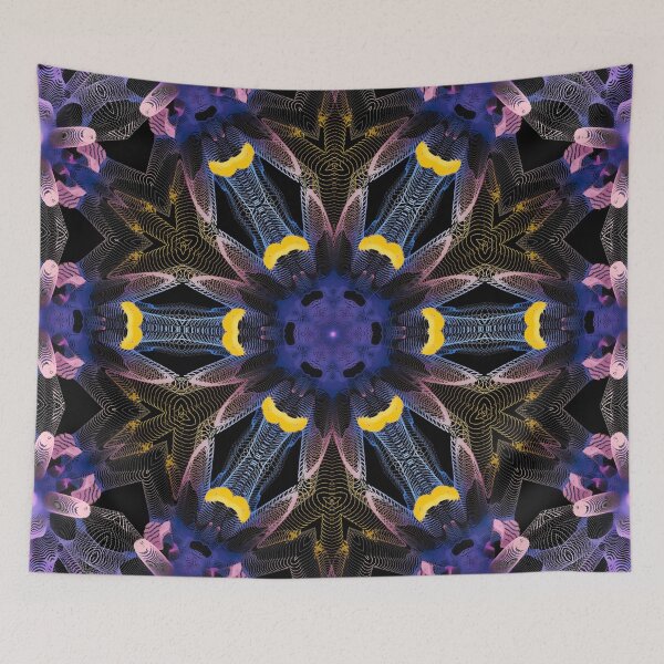 Item preview, floral mandala blue purple designed and sold by haroulita.
