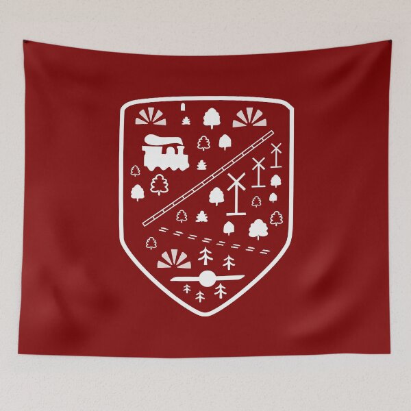 Item preview, Train Journey Map Shield designed and sold by TreacleMustard.