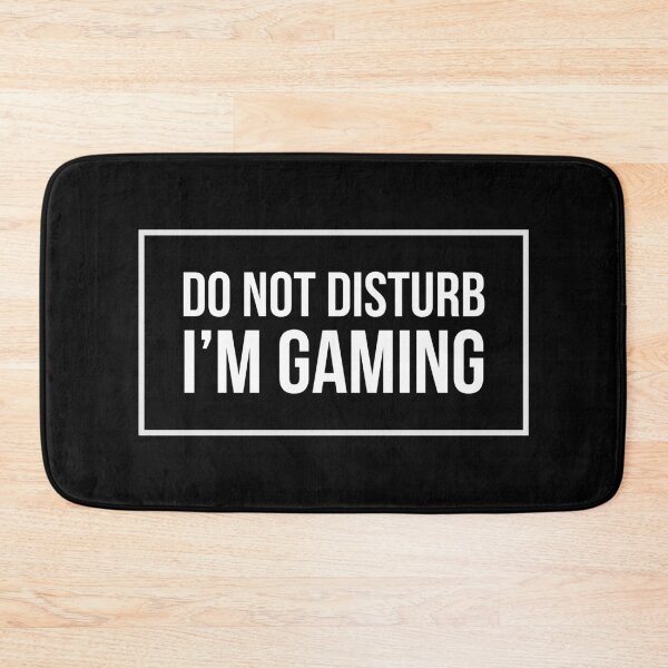 Item preview, DO NOT DISTURB I'M GAMING Funny Sarcastic Quote Meme designed and sold by LevelUpMerch.