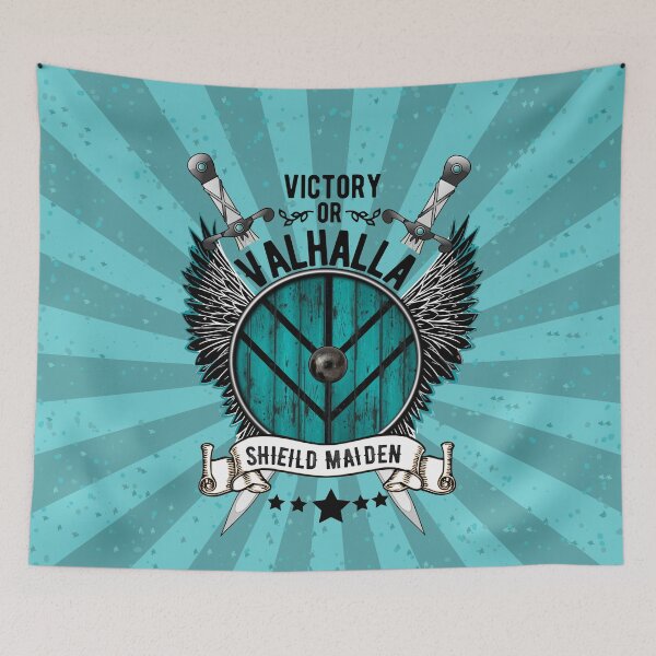Item preview, Shield Maiden - Background Design designed and sold by MerchActually.
